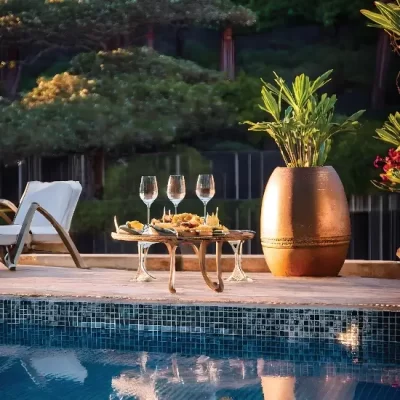 Reflective Pool at Godrej Miraya